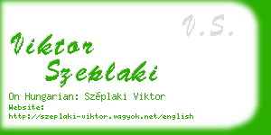viktor szeplaki business card